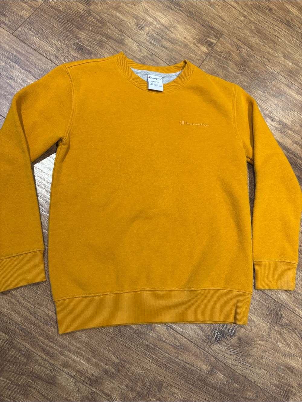 Champion boys Crewneck Sweatshirt in Mustard Yellow